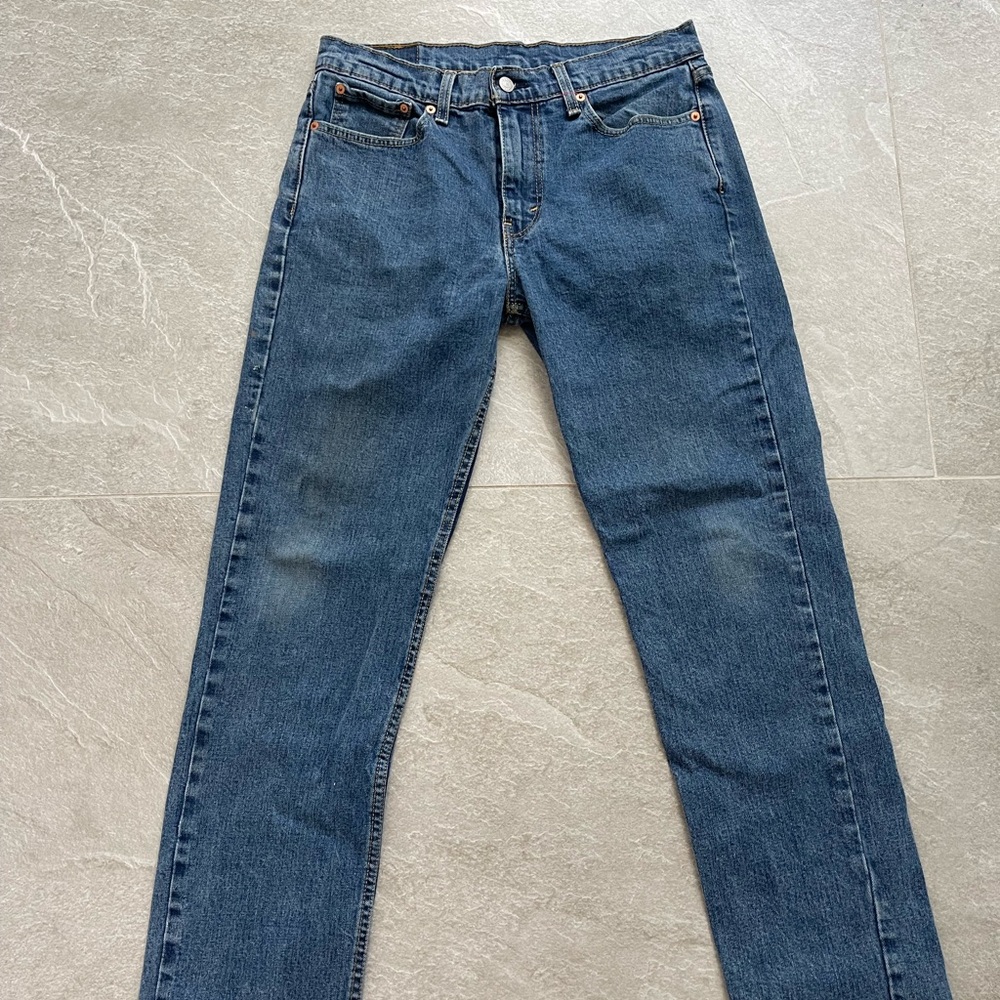Levi's Men's 514 Straight Fit Blue Stretch Denim Jeans Size 32x32